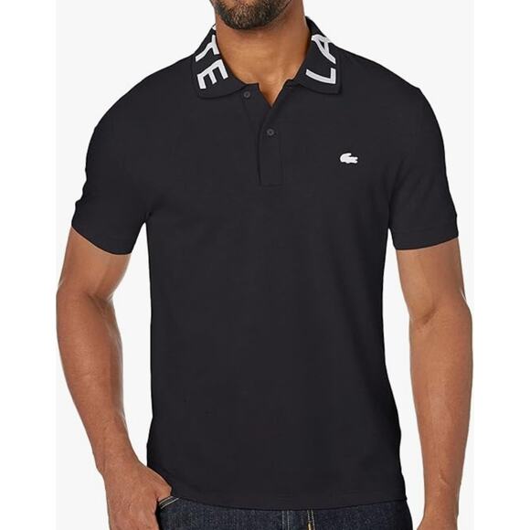 Lacoste Men's Short Sleeve Slim Fit Branded Color Polo Abysm XL - Picture 1 of 3